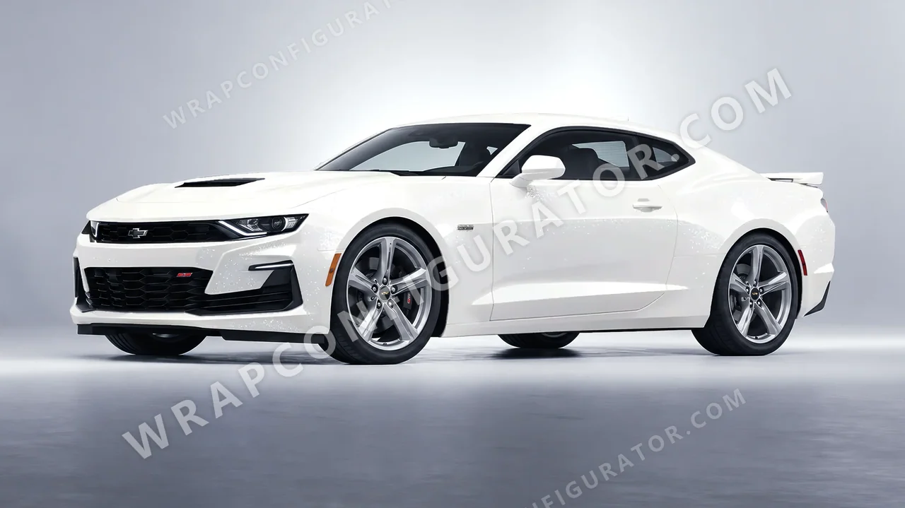 White Chevrolet Camaro SS 2020 wrapped in Colourshield PPF by HyperPro White SF003-P