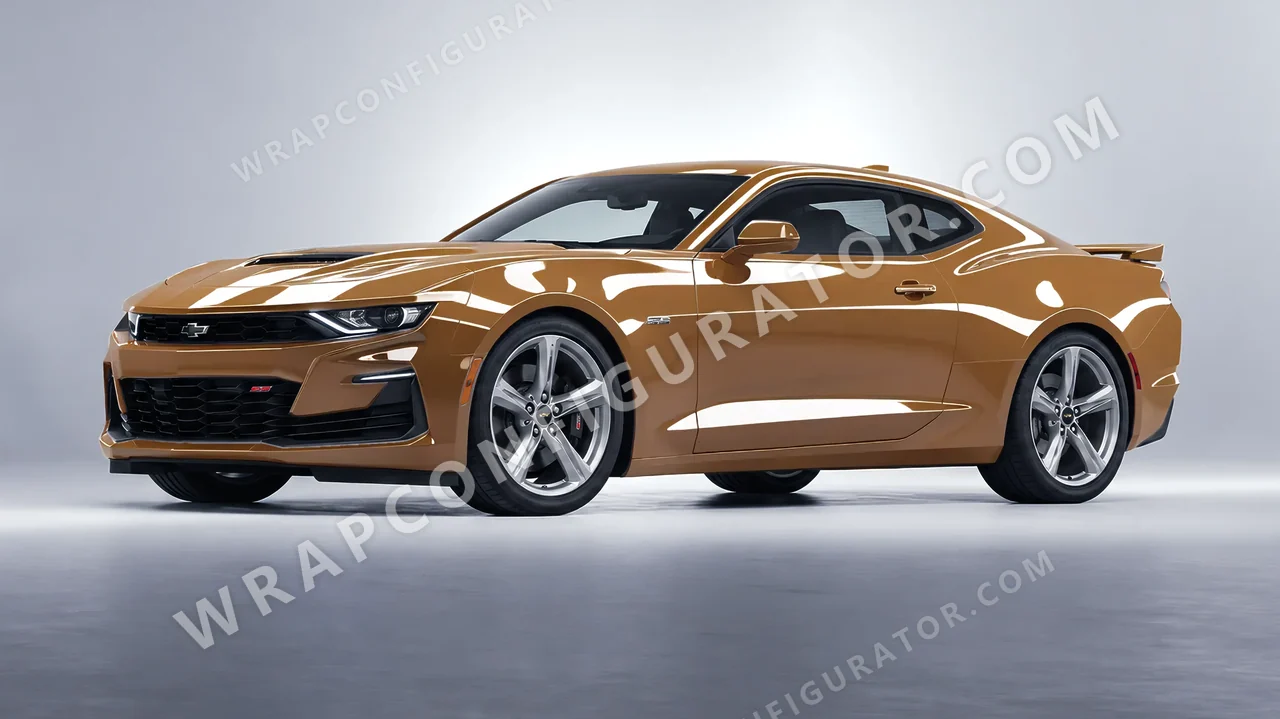 Yellow Chevrolet Camaro SS 2020 wrapped in Colourshield PPF by HyperPro Deep Desert Yellow HGF46D-P