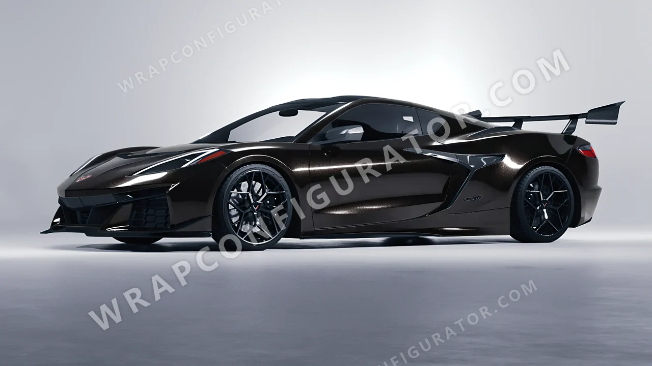 Black Chevrolet Corvette ZR1 2025 wrapped in Colourshield PPF by HyperPro Black GAF27-P