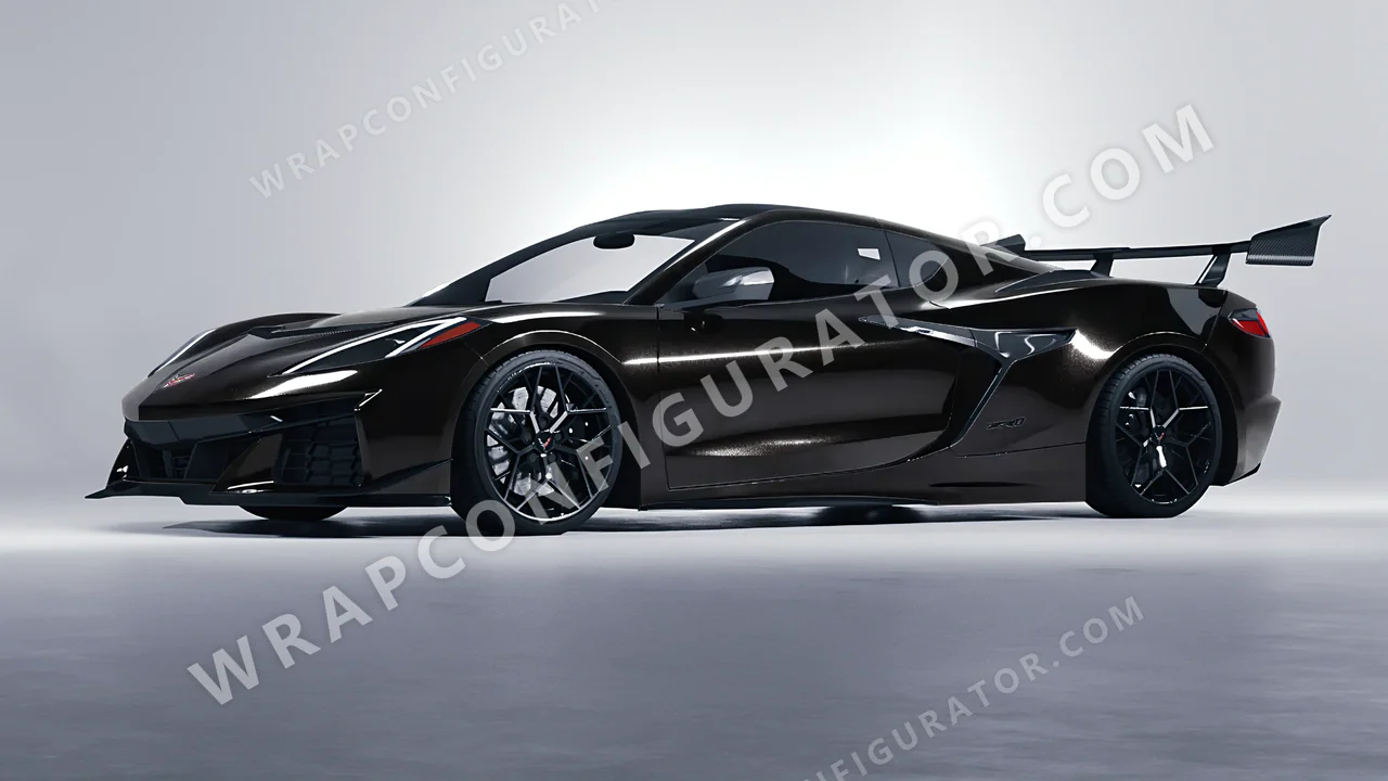 Black Chevrolet Corvette ZR1 2025 wrapped in Colourshield PPF by HyperPro Black HGM23-P