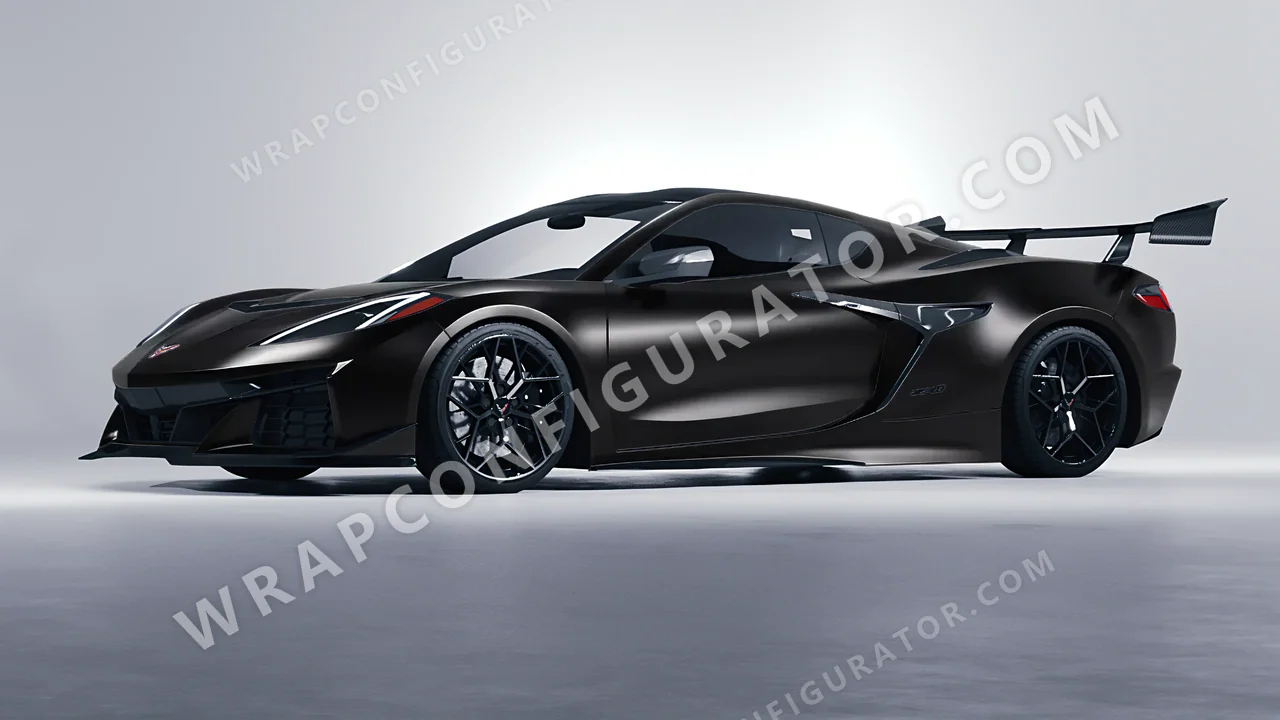 Black Chevrolet Corvette ZR1 2025 wrapped in Colourshield PPF by HyperPro Black SMF07-P