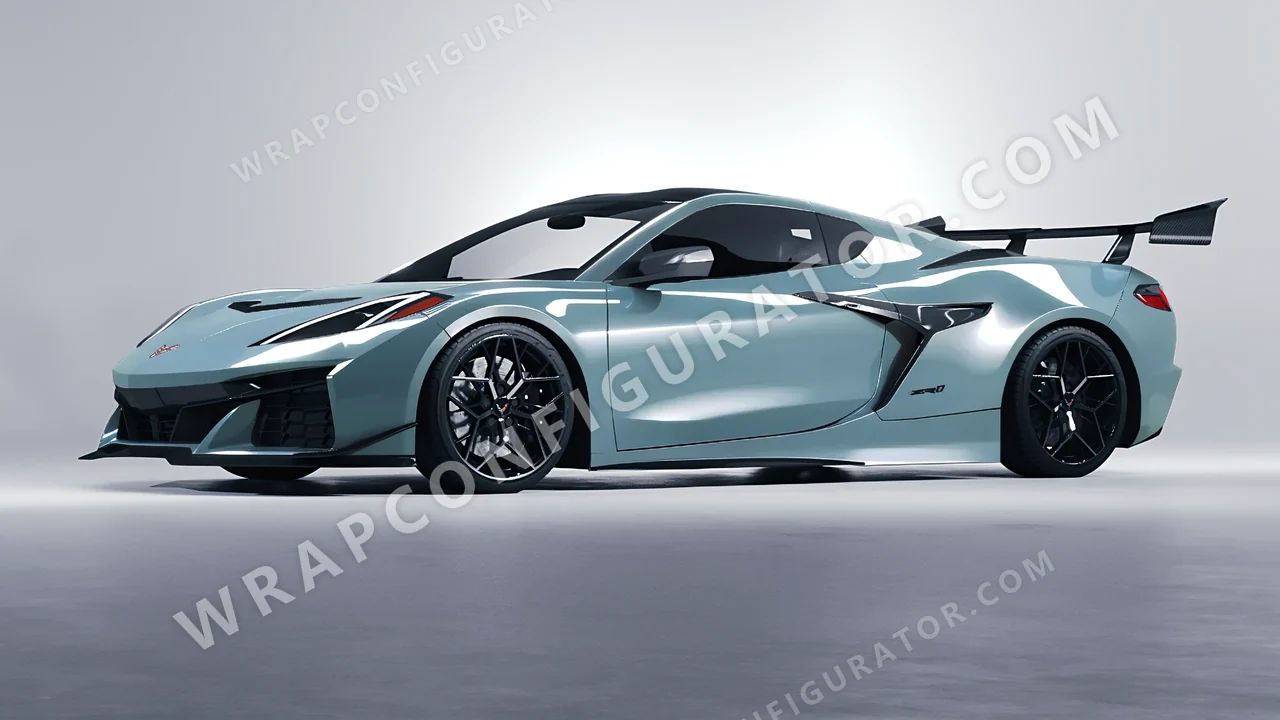 Blue Chevrolet Corvette ZR1 2025 wrapped in Colourshield PPF by HyperPro Shadow Blue HGF73-P