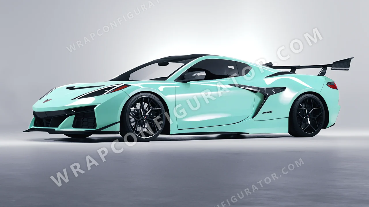 Blue Chevrolet Corvette ZR1 2025 wrapped in Colourshield PPF by HyperPro Tiffany HGF12-P