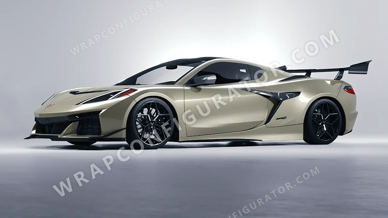 Green Chevrolet Corvette ZR1 2025 wrapped in Colourshield PPF by HyperPro Shadow Green HGM71-P