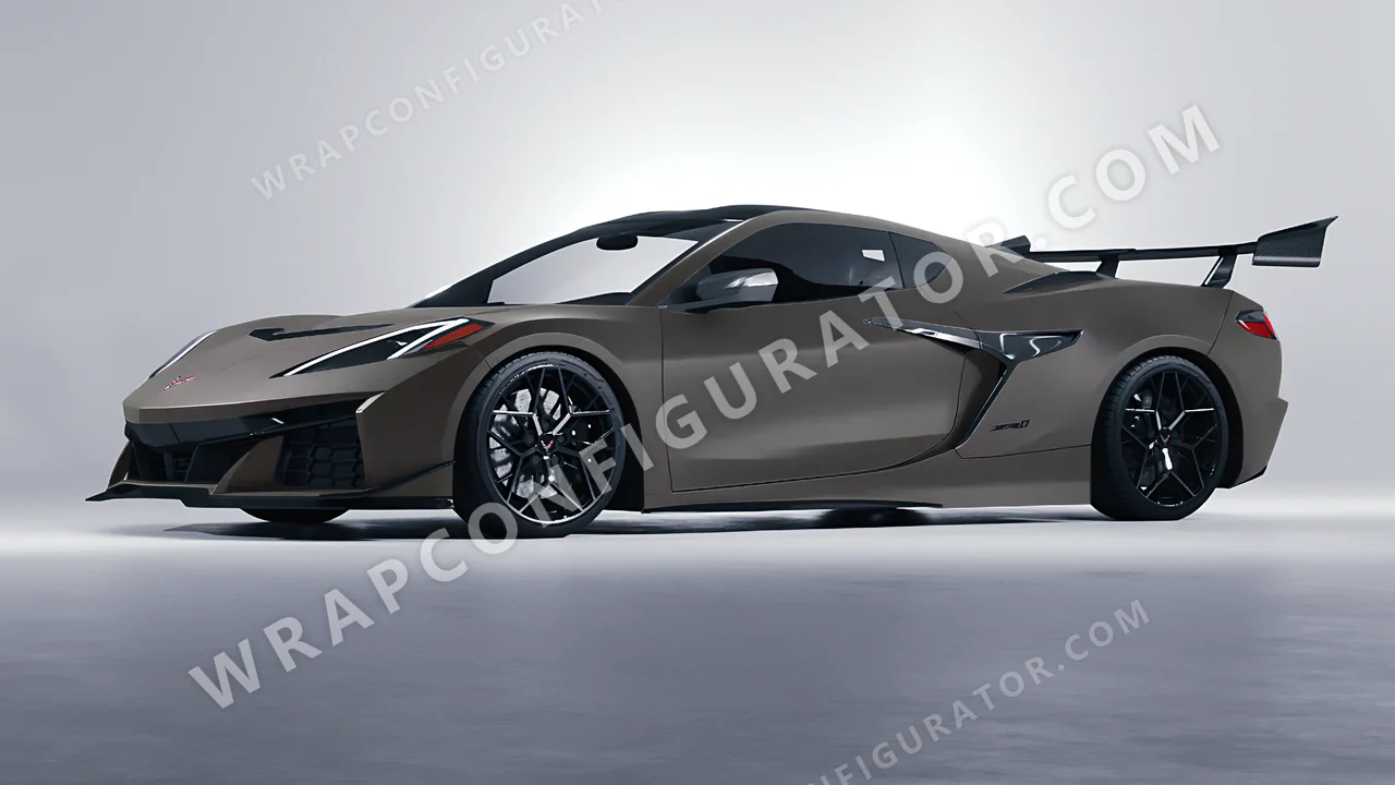 Grey Chevrolet Corvette ZR1 2025 wrapped in Colourshield PPF by HyperPro AMG Gray SMF28-P