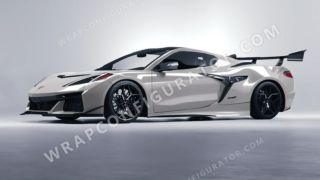 Grey Chevrolet Corvette ZR1 2025 wrapped in Colourshield PPF by HyperPro Bright Gray HGF91-P