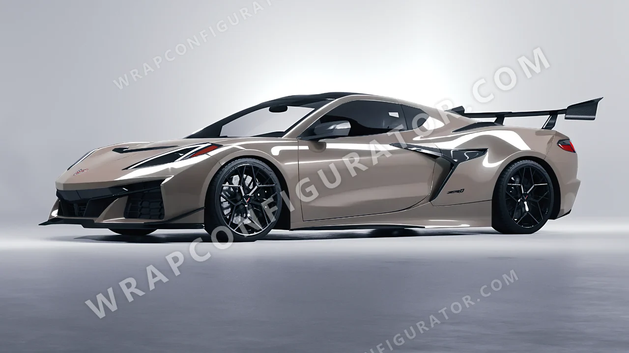 Grey Chevrolet Corvette ZR1 2025 wrapped in Colourshield PPF by HyperPro Brooklyn Grey HGF39-P