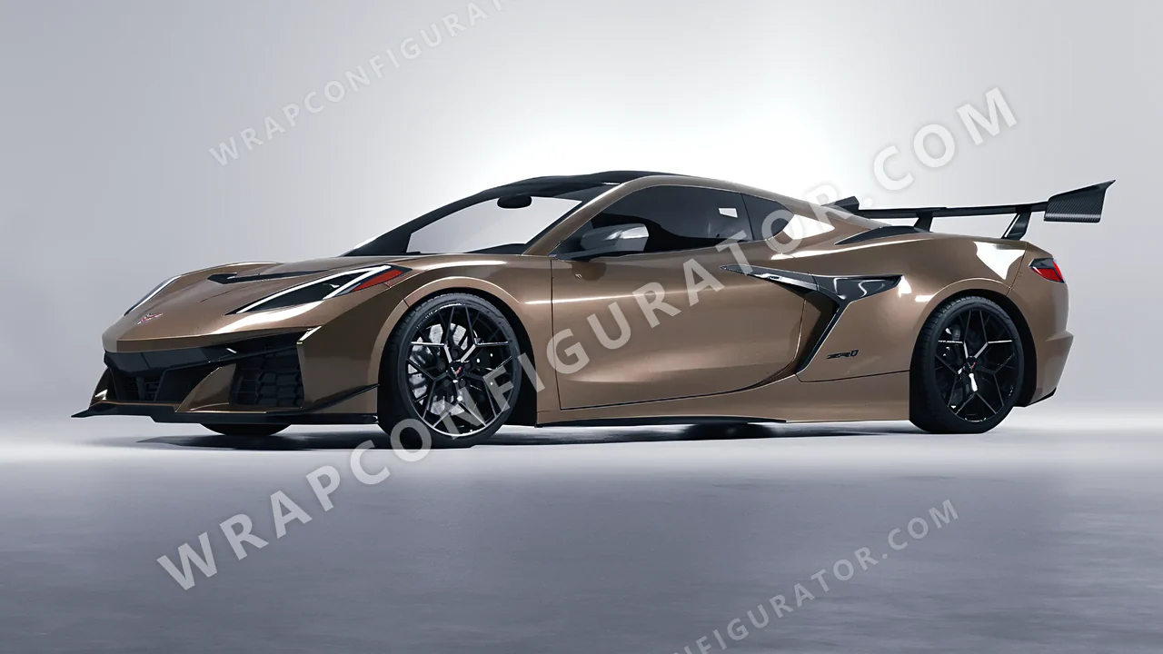 Grey Chevrolet Corvette ZR1 2025 wrapped in Colourshield PPF by HyperPro Dim Gray GAF37-P