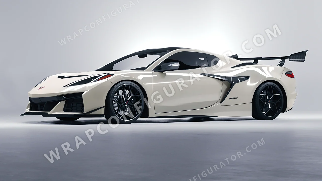 Grey Chevrolet Corvette ZR1 2025 wrapped in Colourshield PPF by HyperPro Fog Gray HGF103-P