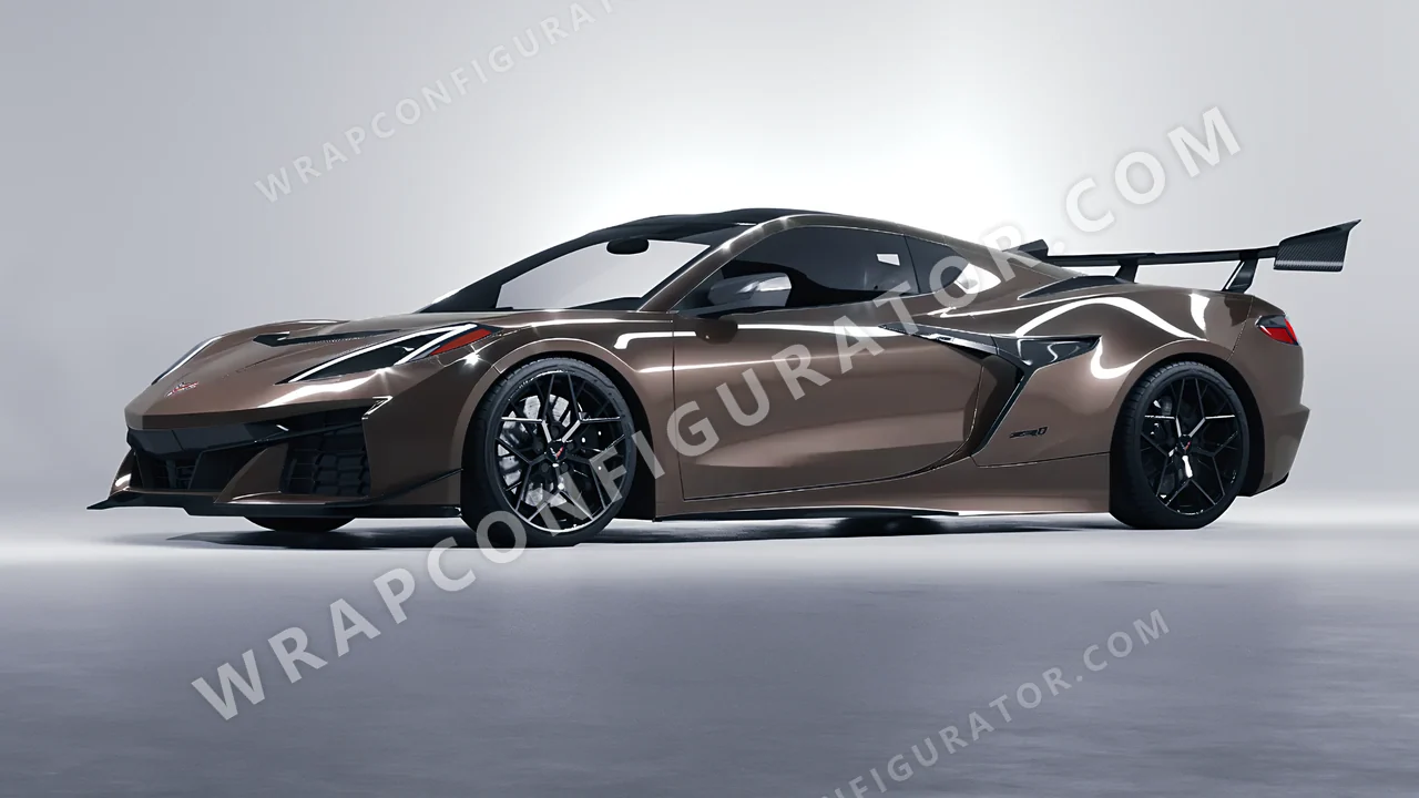 Grey Chevrolet Corvette ZR1 2025 wrapped in Colourshield PPF by HyperPro Gray HGF72-P