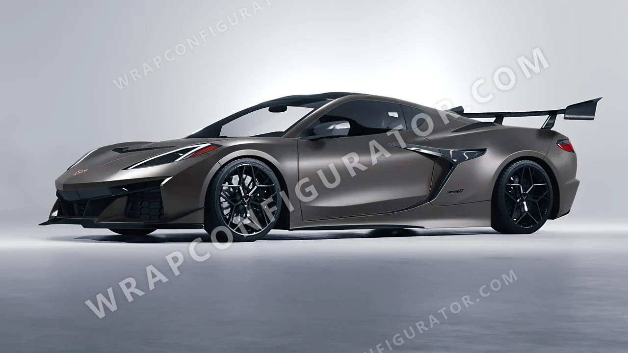 Grey Chevrolet Corvette ZR1 2025 wrapped in Colourshield PPF by HyperPro Ink Gray SMF49-P