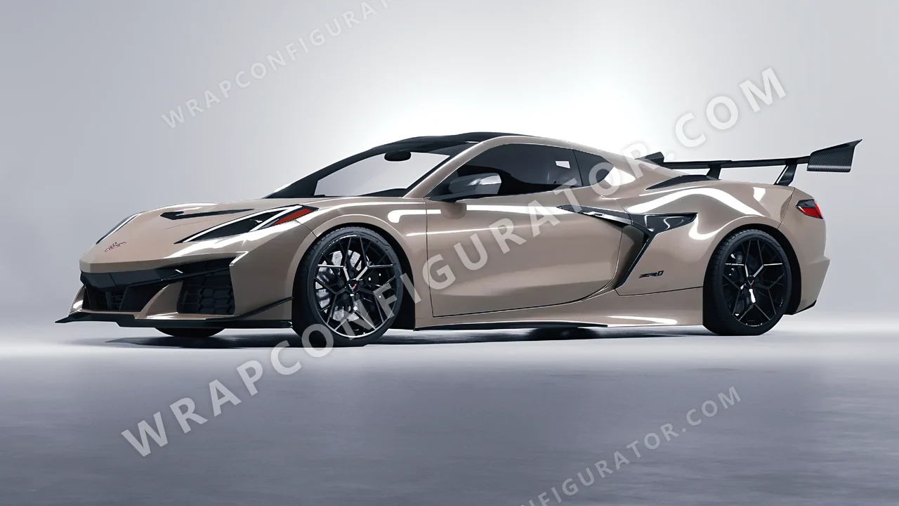 Grey Chevrolet Corvette ZR1 2025 wrapped in Colourshield PPF by HyperPro Porsche Ash HGF47-P