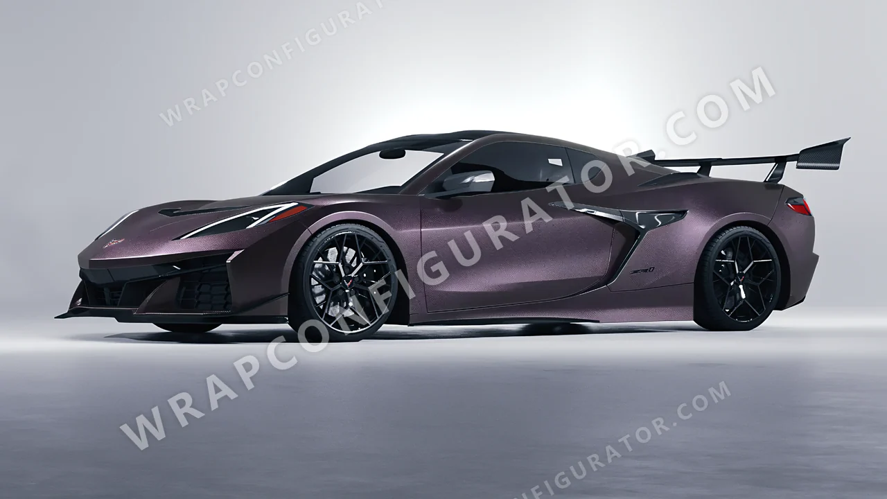 Grey Chevrolet Corvette ZR1 2025 wrapped in Colourshield PPF by HyperPro Shadow Gray MF39-P