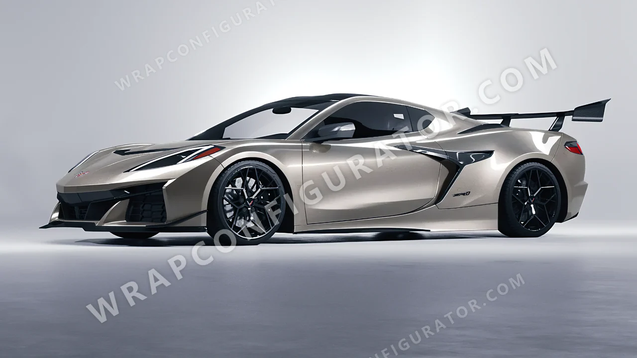 Grey Chevrolet Corvette ZR1 2025 wrapped in Colourshield PPF by HyperPro Shadow Silver GAF14-P