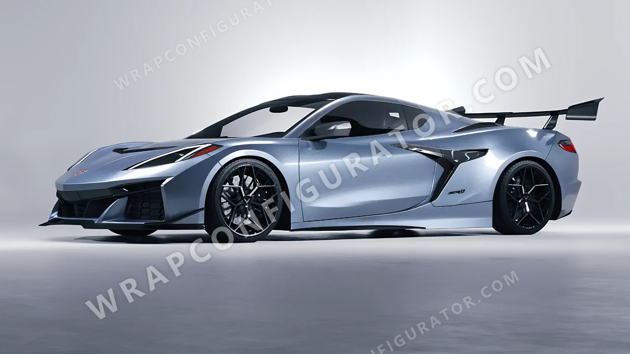 Grey Chevrolet Corvette ZR1 2025 wrapped in Colourshield PPF by HyperPro Shark Gray GAF55-P