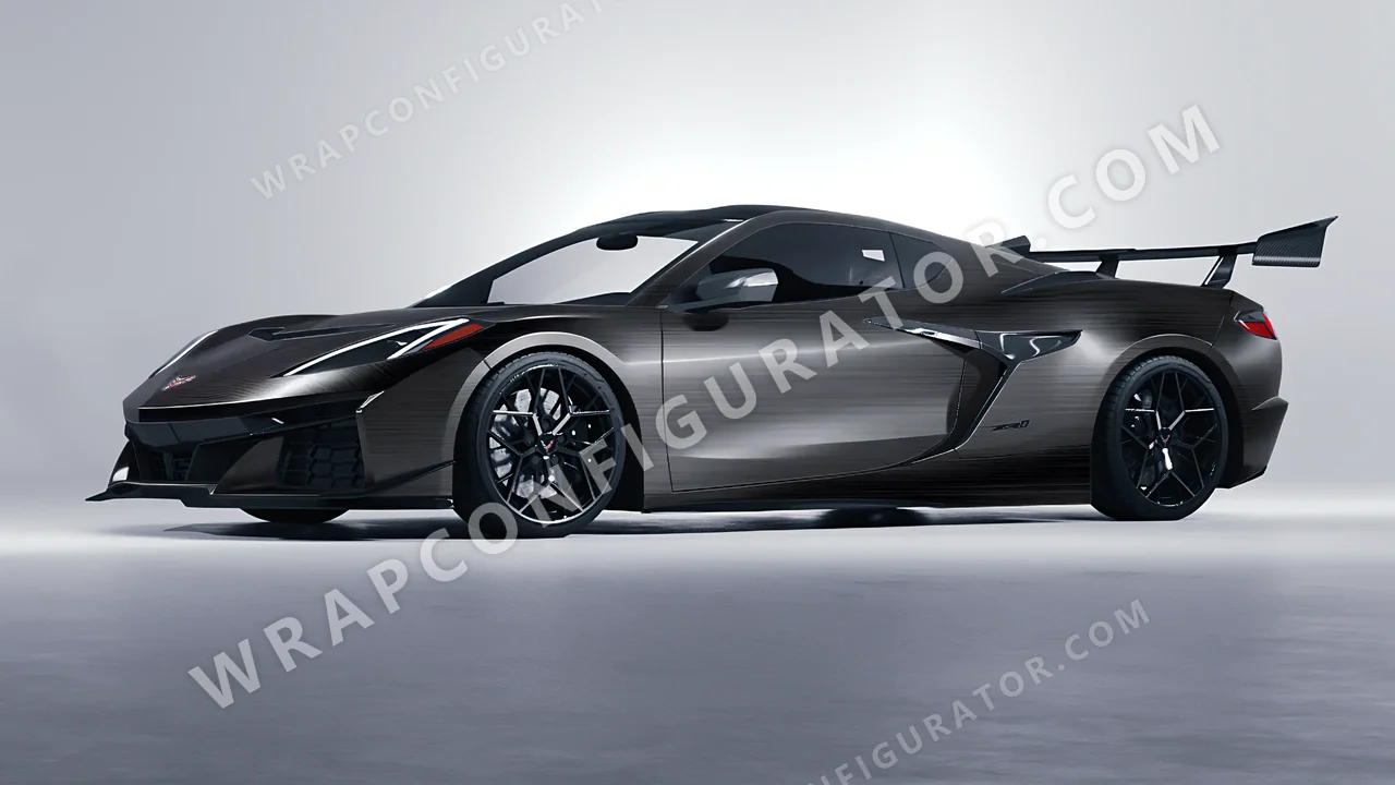 Grey Chevrolet Corvette ZR1 2025 wrapped in Colourshield PPF by HyperPro Smoke Fade MBF04-P