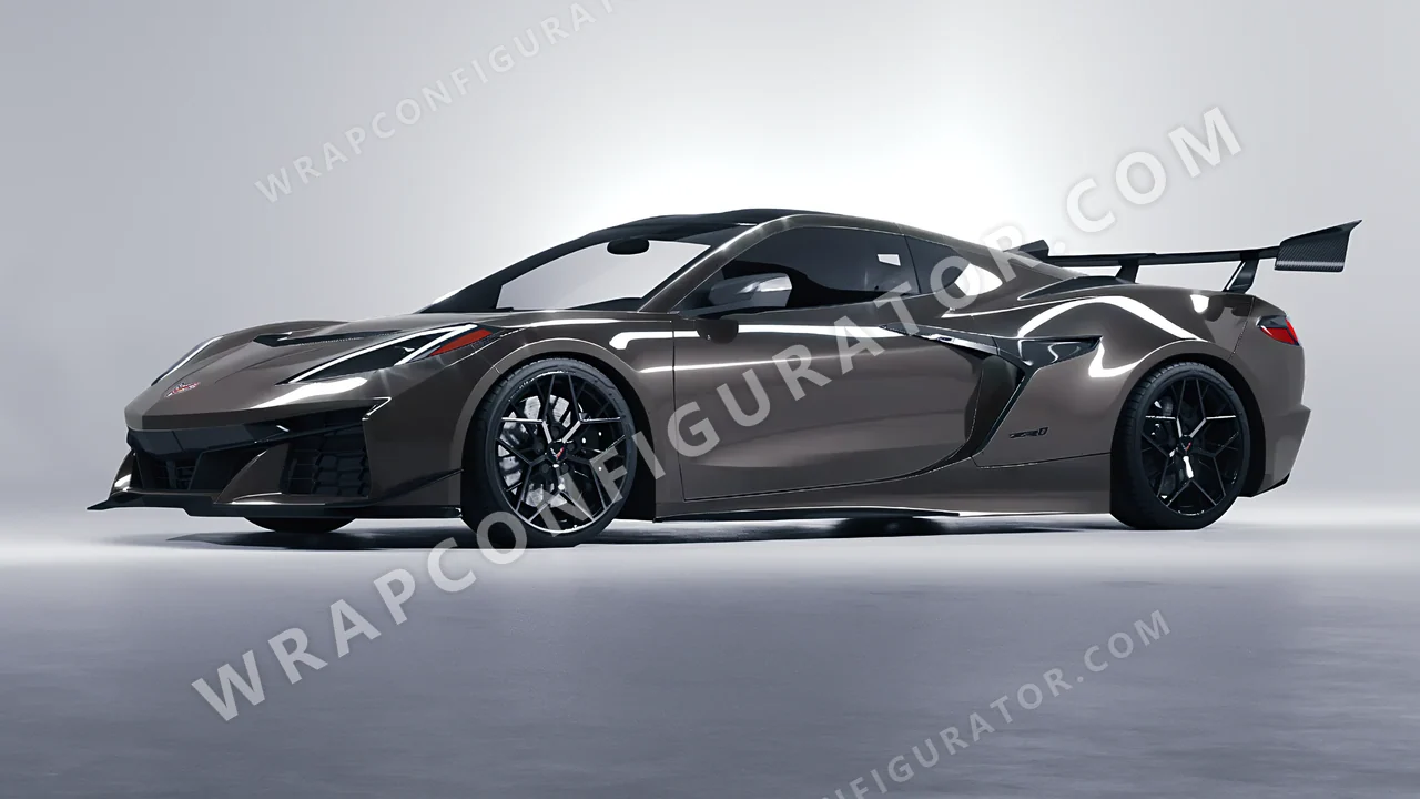 Grey Chevrolet Corvette ZR1 2025 wrapped in Colourshield PPF by HyperPro Space Gray HGF05-P