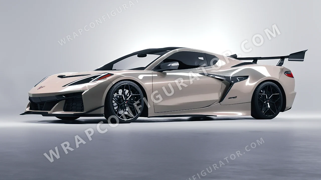 Grey Chevrolet Corvette ZR1 2025 wrapped in Inozetek Dynamic PPF Terracotta Army Grey EMC102