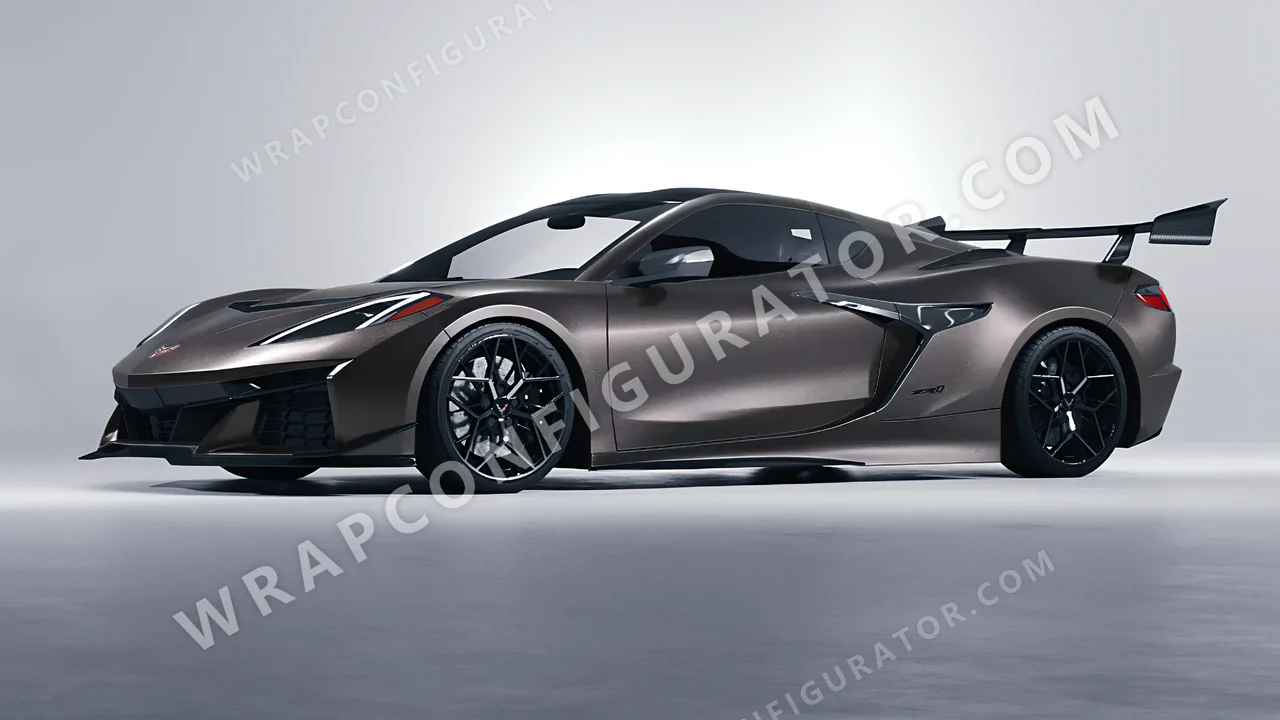 Grey Chevrolet Corvette ZR1 2025 wrapped in Inozetek Dynamic PPF Tungsten Grey DPPF811