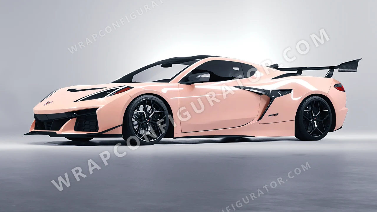 Pink Chevrolet Corvette ZR1 2025 wrapped in Colourshield PPF by HyperPro Cherry Pink HGF75-P
