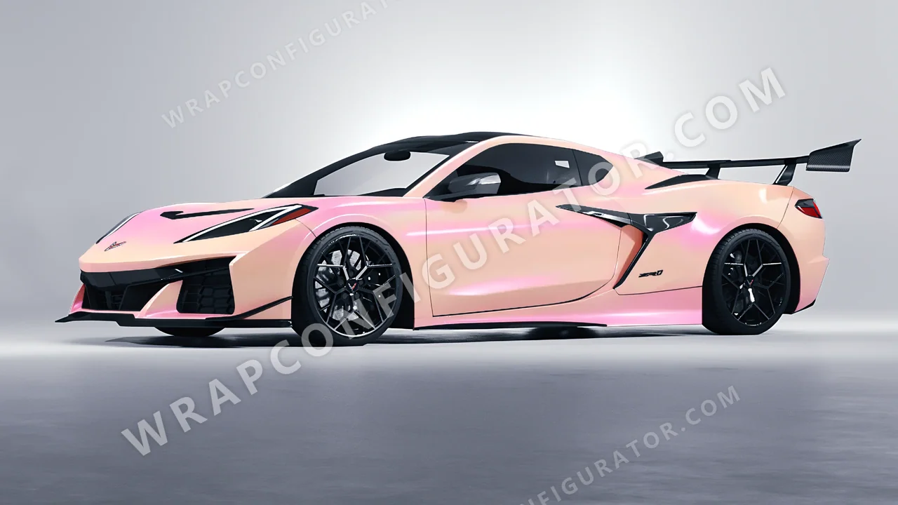Pink Chevrolet Corvette ZR1 2025 wrapped in Colourshield PPF by HyperPro Pink CGM03-P