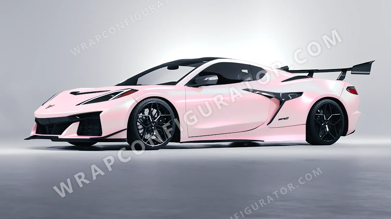 Pink Chevrolet Corvette ZR1 2025 wrapped in Colourshield PPF by HyperPro Purple/Pink CGM15-P