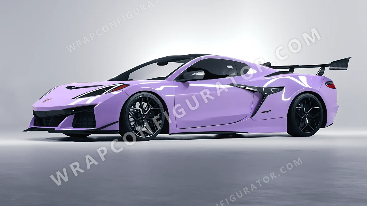 Purple Chevrolet Corvette ZR1 2025 wrapped in Colourshield PPF by HyperPro Amethyst HGF27-P