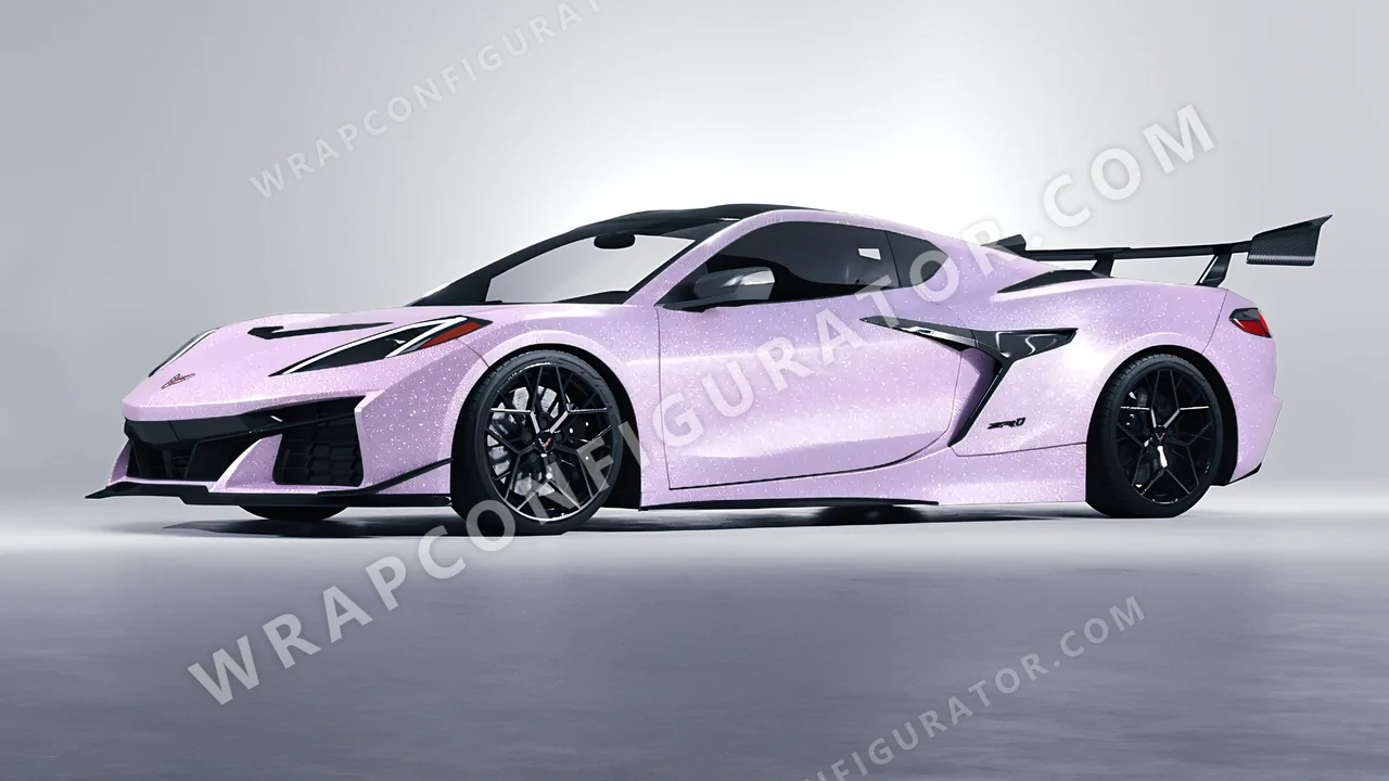 Purple Chevrolet Corvette ZR1 2025 wrapped in Colourshield PPF by HyperPro Light Purple GPF09-P