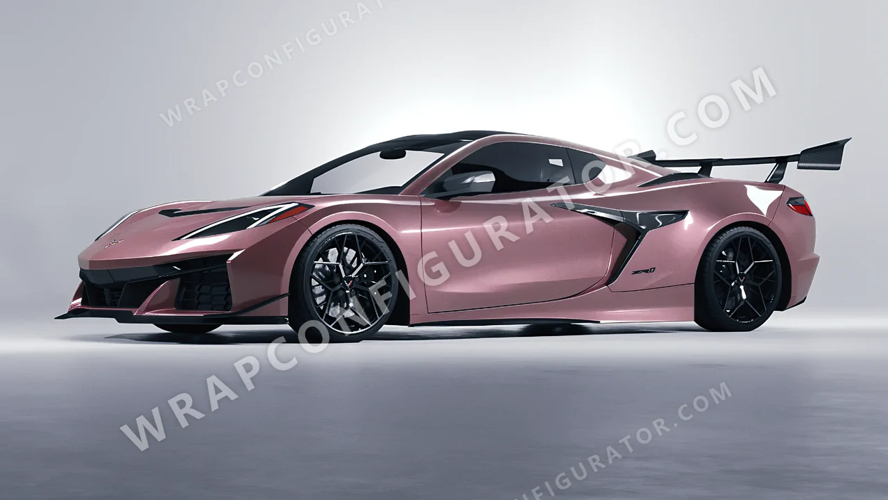 Purple Chevrolet Corvette ZR1 2025 wrapped in Inozetek Dynamic PPF Berry DPPF943