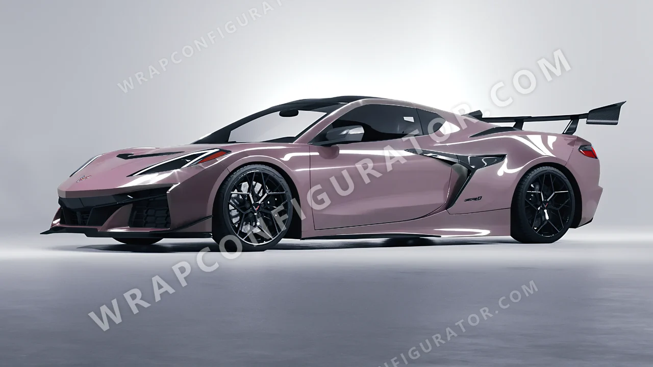 Purple Chevrolet Corvette ZR1 2025 wrapped in Inozetek Dynamic PPF Misty Purple DPPF707