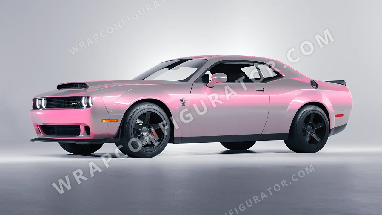 Grey Dodge Challenger SRT 2023 wrapped in Colourshield PPF by HyperPro Gray CGM01-P