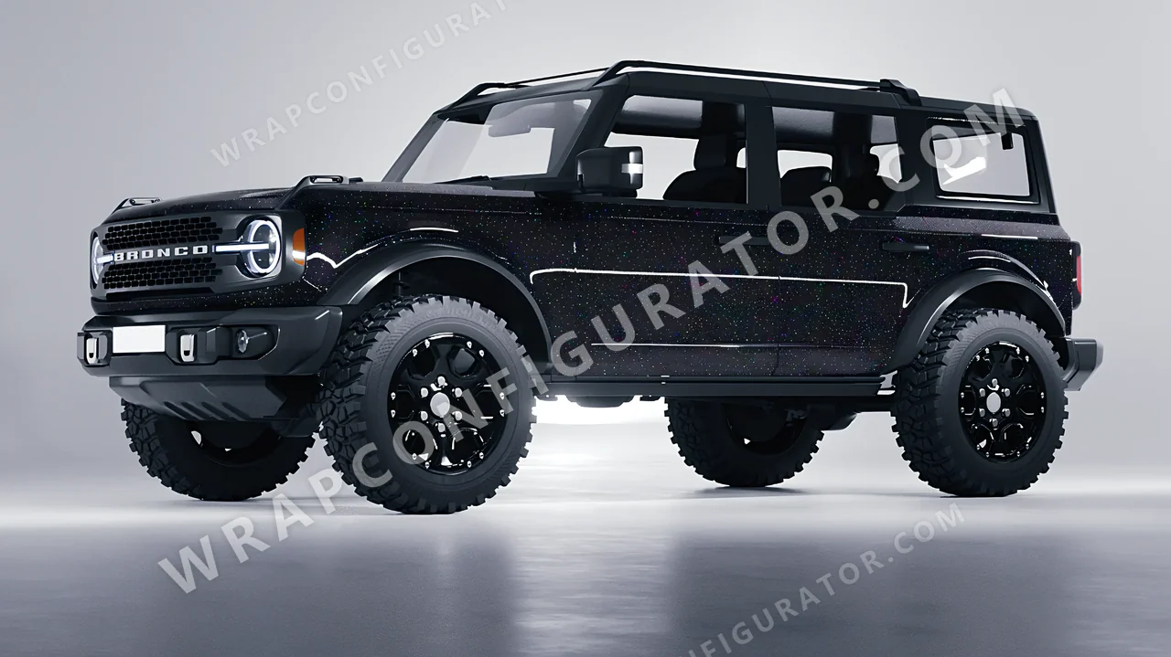 Black Ford Bronco 2024 wrapped in Colourshield PPF by HyperPro Black GLF05-P