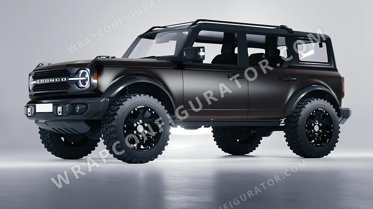 Black Ford Bronco 2024 wrapped in Colourshield PPF by HyperPro Black SMF02-P