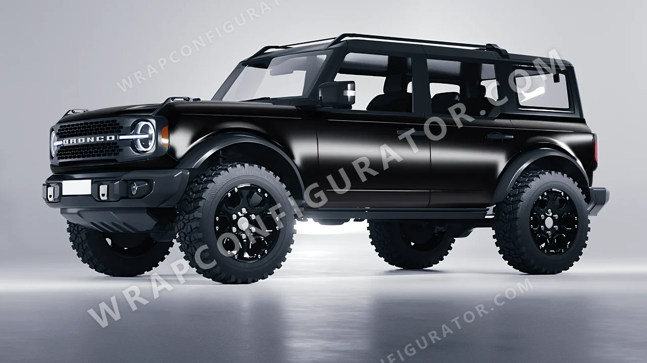 Black Ford Bronco 2024 wrapped in Colourshield PPF by HyperPro Black SMF07-P