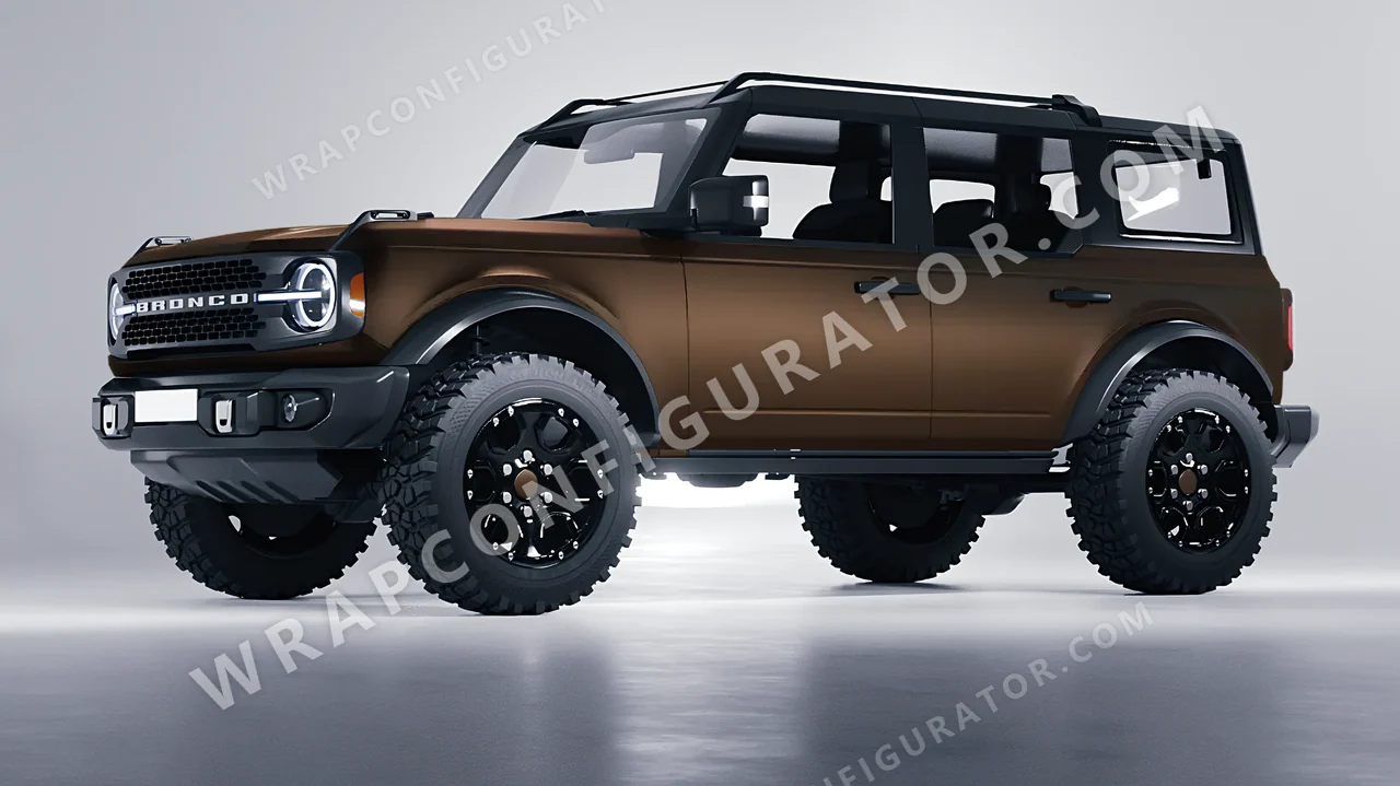 Black Ford Bronco 2024 wrapped in Colourshield PPF by HyperPro Shadow Black SMF36-P