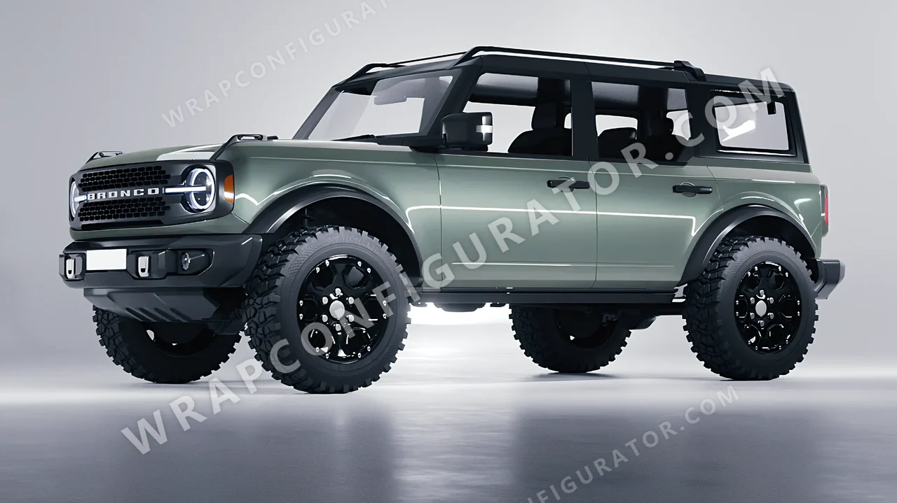 Blue Ford Bronco 2024 wrapped in Colourshield PPF by HyperPro Shadow Blue GAF15-P
