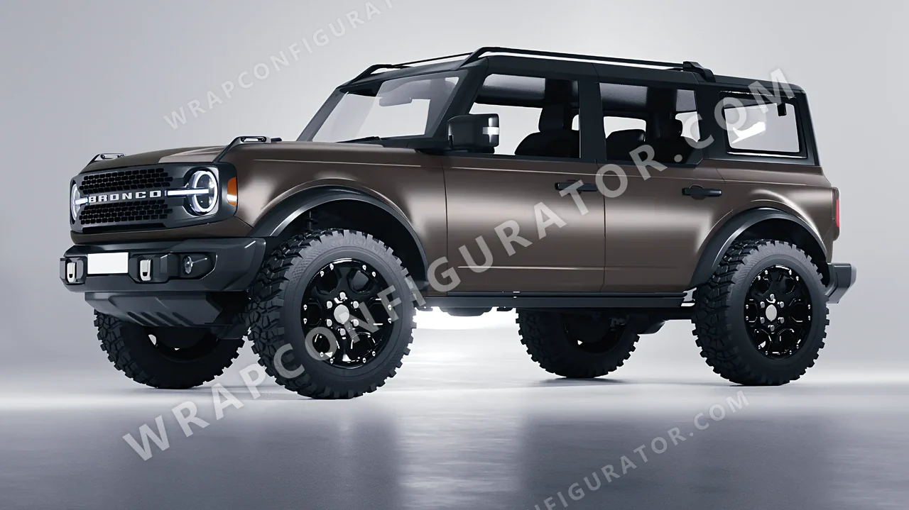 Grey Ford Bronco 2024 wrapped in Colourshield PPF by HyperPro Anchor Gray SMF47-P