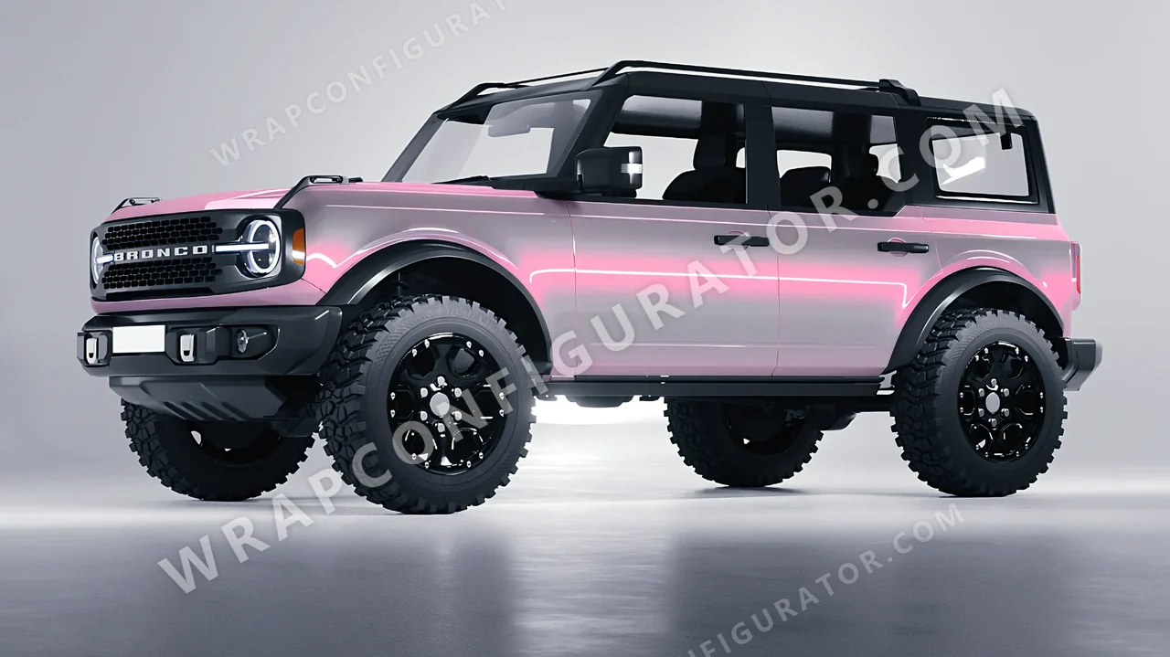 Grey Ford Bronco 2024 wrapped in Colourshield PPF by HyperPro Gray CGM01-P