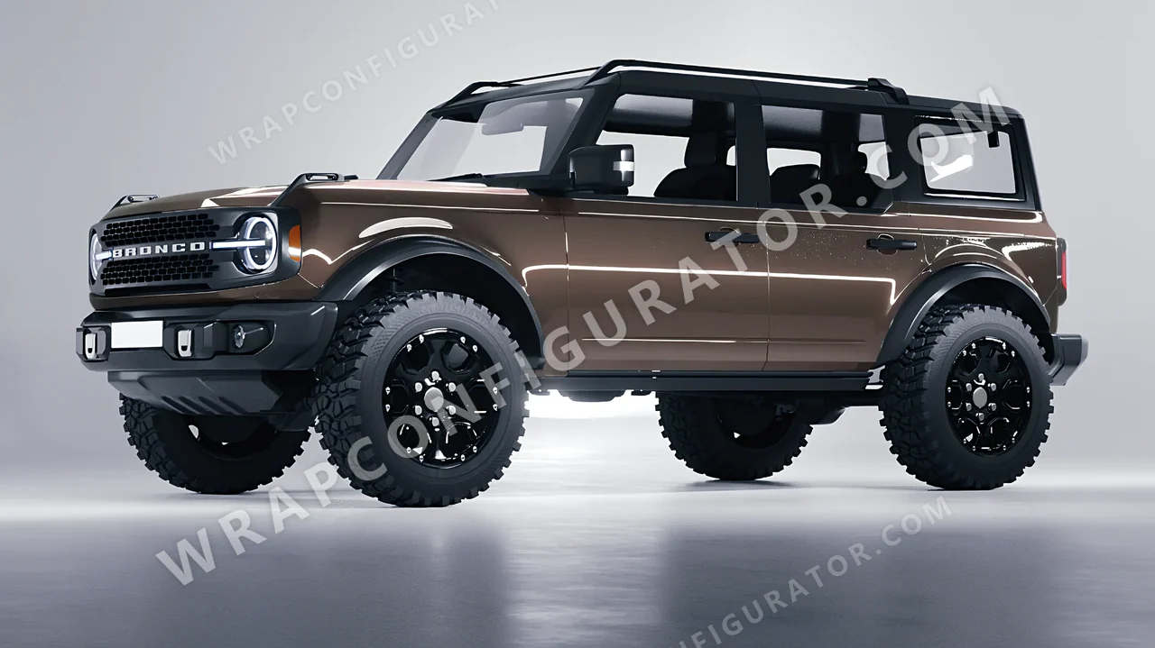Grey Ford Bronco 2024 wrapped in Colourshield PPF by HyperPro Gray HGF72-P