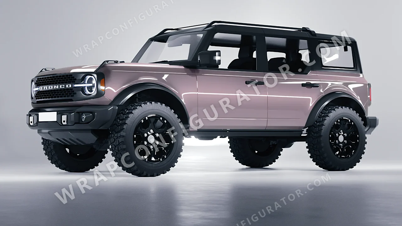 Grey Ford Bronco 2024 wrapped in Inozetek Dynamic PPF Staple Grey STAPLE