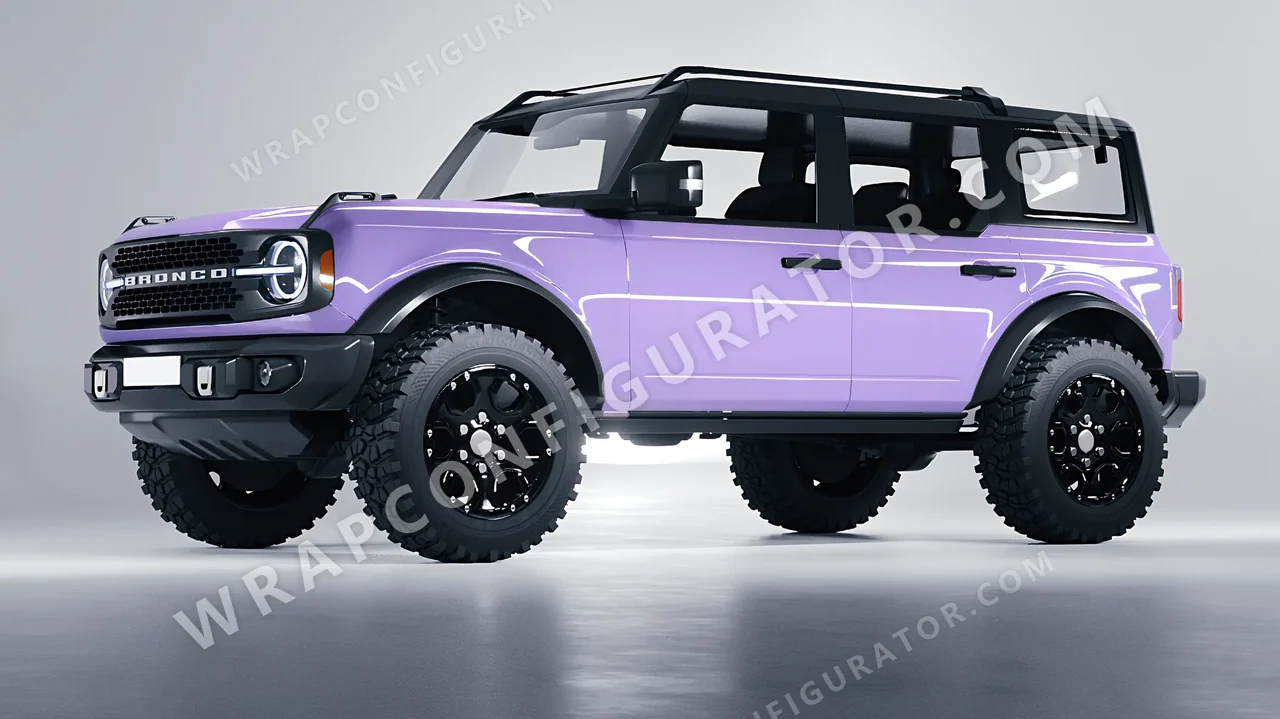 Purple Ford Bronco 2024 wrapped in Colourshield PPF by HyperPro Amethyst HGF27-P
