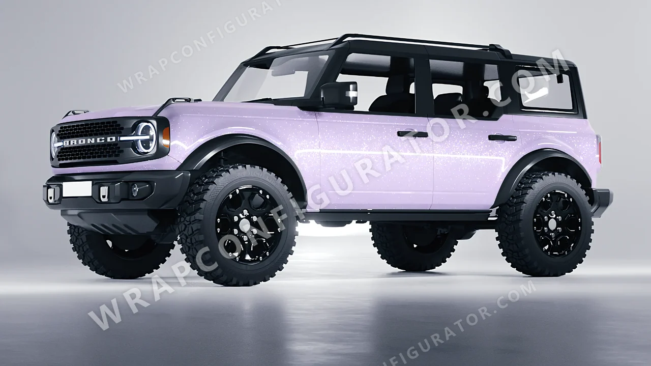 Purple Ford Bronco 2024 wrapped in Colourshield PPF by HyperPro Light Purple GPF09-P