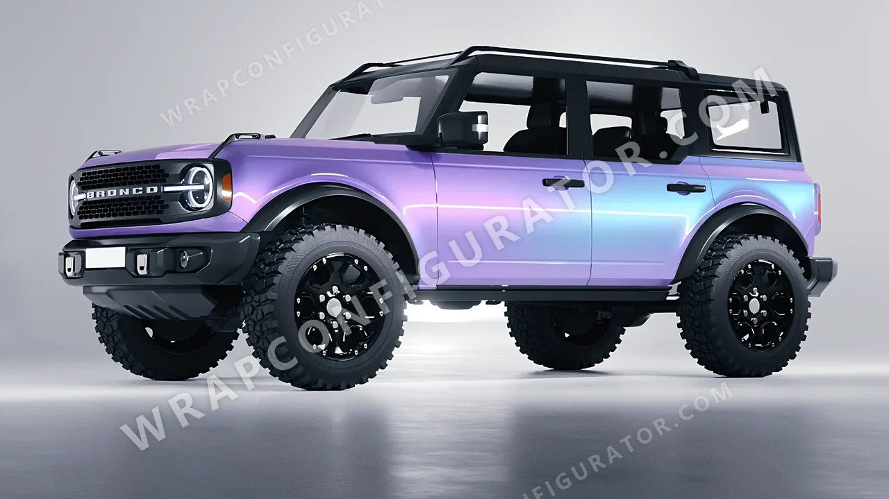 Purple Ford Bronco 2024 wrapped in ORACAL Gloss Amethyst 970RA-316G