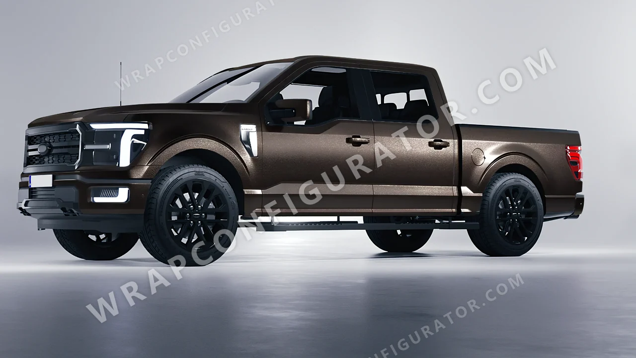 Black Ford F-150 Lariat 2024 wrapped in Colourshield PPF by HyperPro Black MF40-P