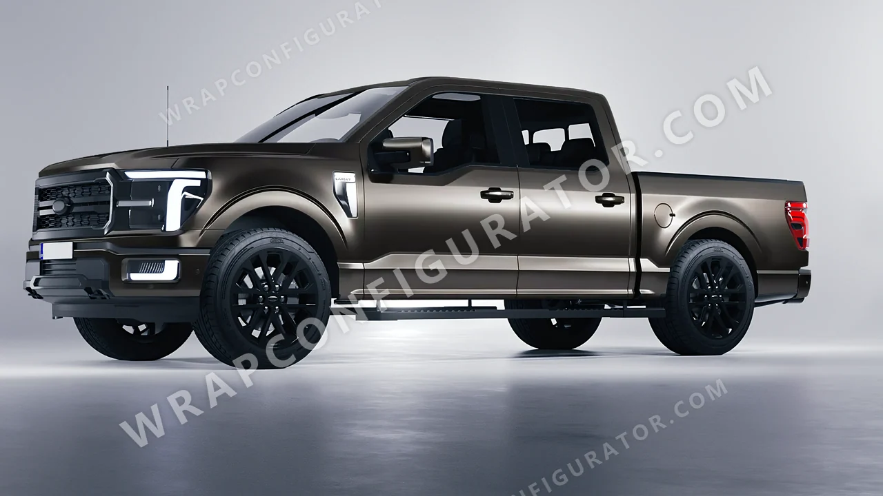 Black Ford F-150 Lariat 2024 wrapped in Colourshield PPF by HyperPro Shadow Black SCH12-P
