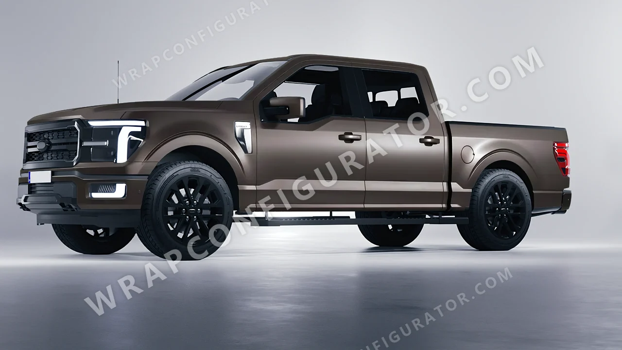 Grey Ford F-150 Lariat 2024 wrapped in Colourshield PPF by HyperPro Anchor Gray SMF47-P
