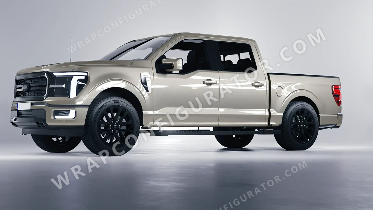 Grey Ford F-150 Lariat 2024 wrapped in Colourshield PPF by HyperPro Cool Gray GAF36-P