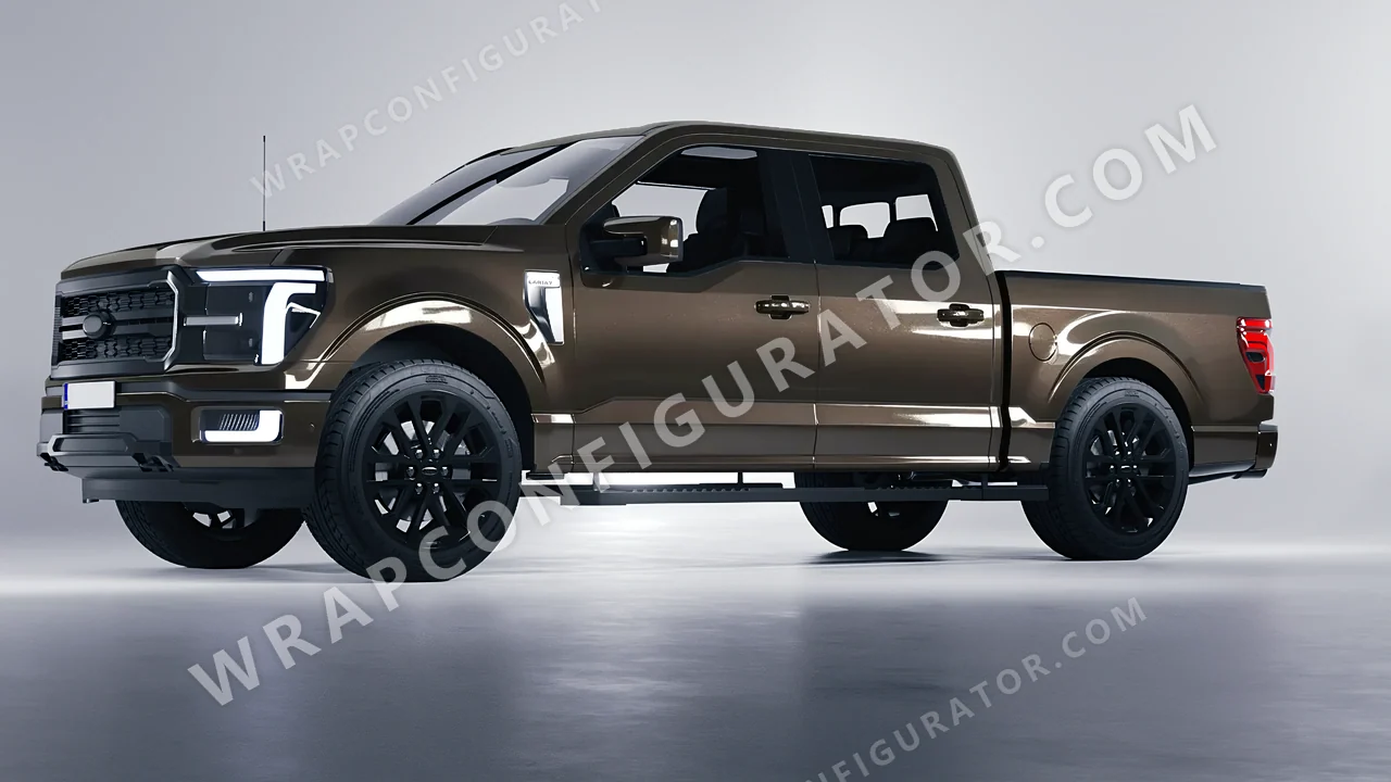 Grey Ford F-150 Lariat 2024 wrapped in Colourshield PPF by HyperPro Gray GAF19-P