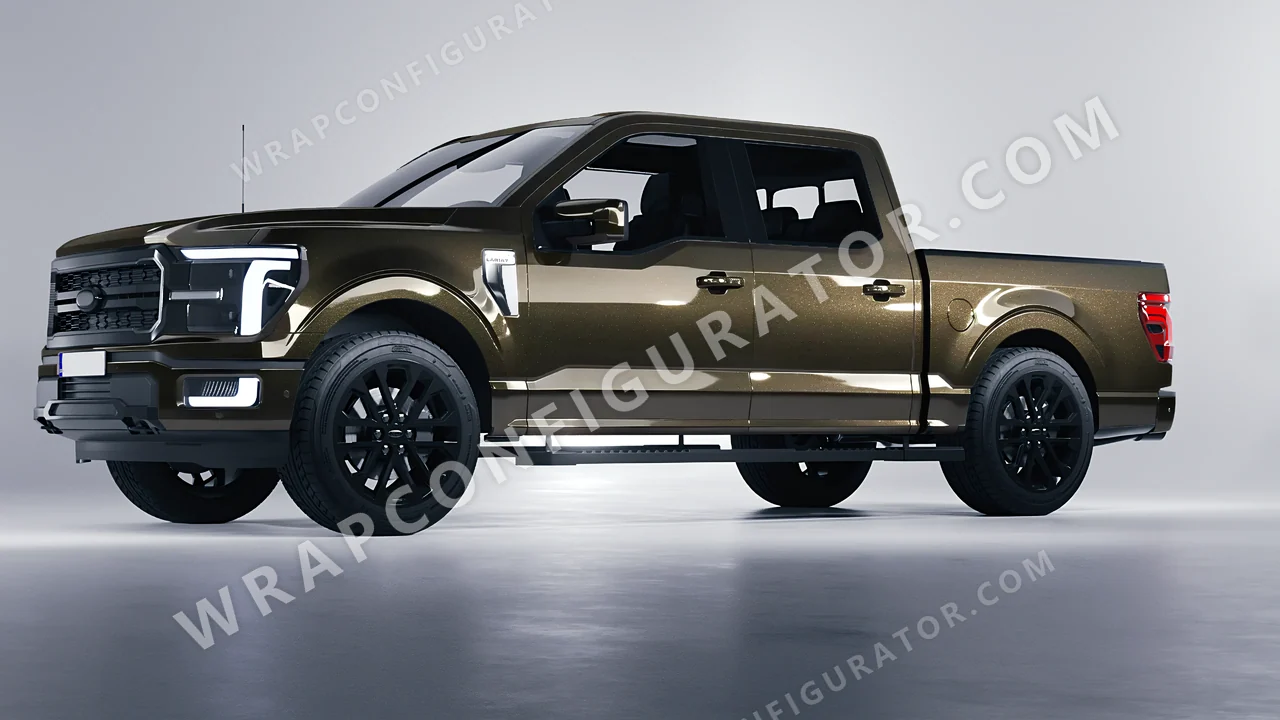 Grey Ford F-150 Lariat 2024 wrapped in Colourshield PPF by HyperPro Gray SCM01G-P