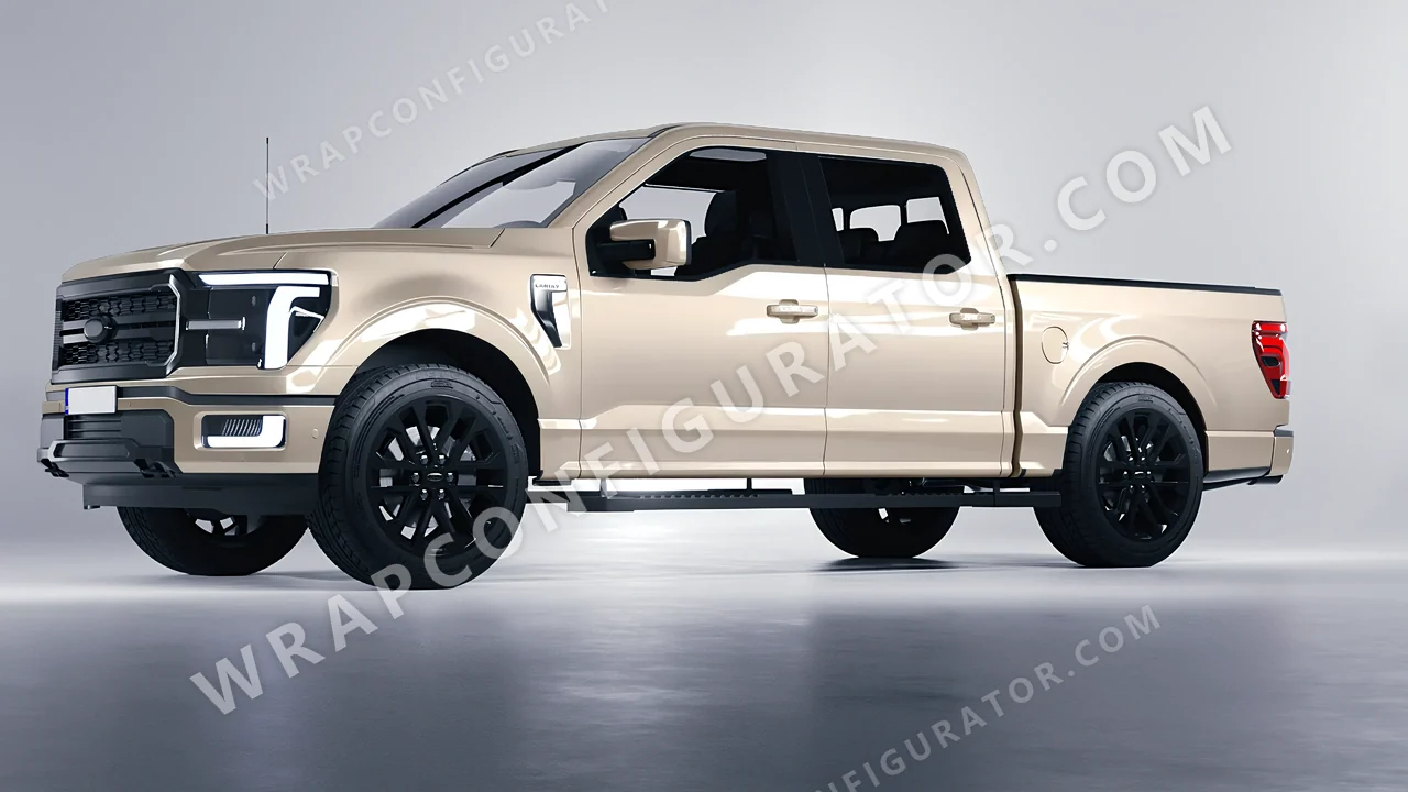 Grey Ford F-150 Lariat 2024 wrapped in Colourshield PPF by HyperPro Sky Gray GAF35-P